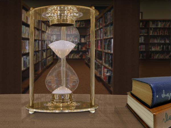 Creation of Time passing at the library: Final Result